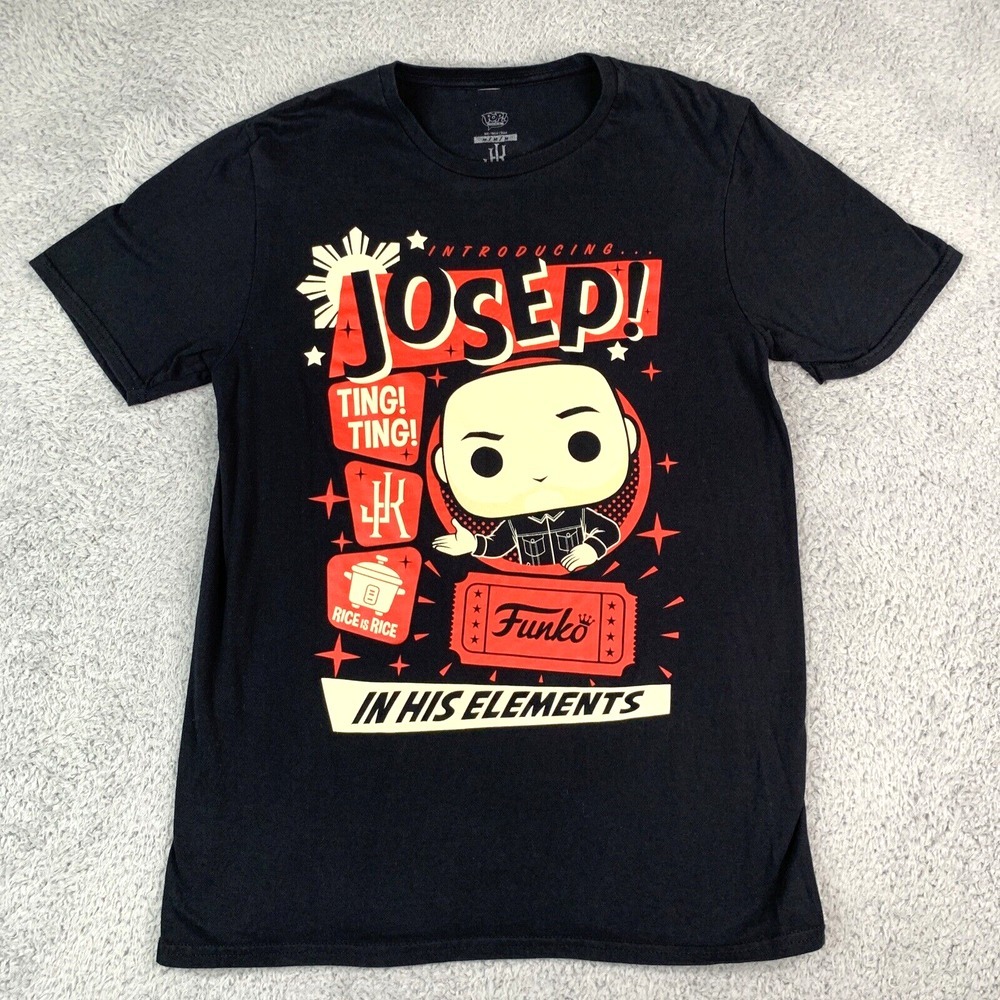 Funko‎ Pop T Shirt Size Medium Josep! Stand Up Comedy Tour Black T Shirt Jo Koy